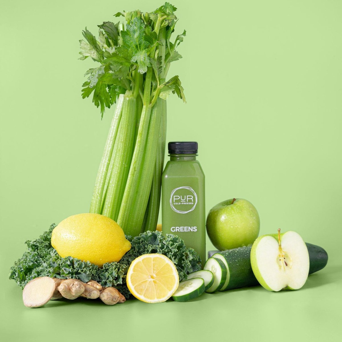 Greens Cold Pressed Juice - Wellness Shots