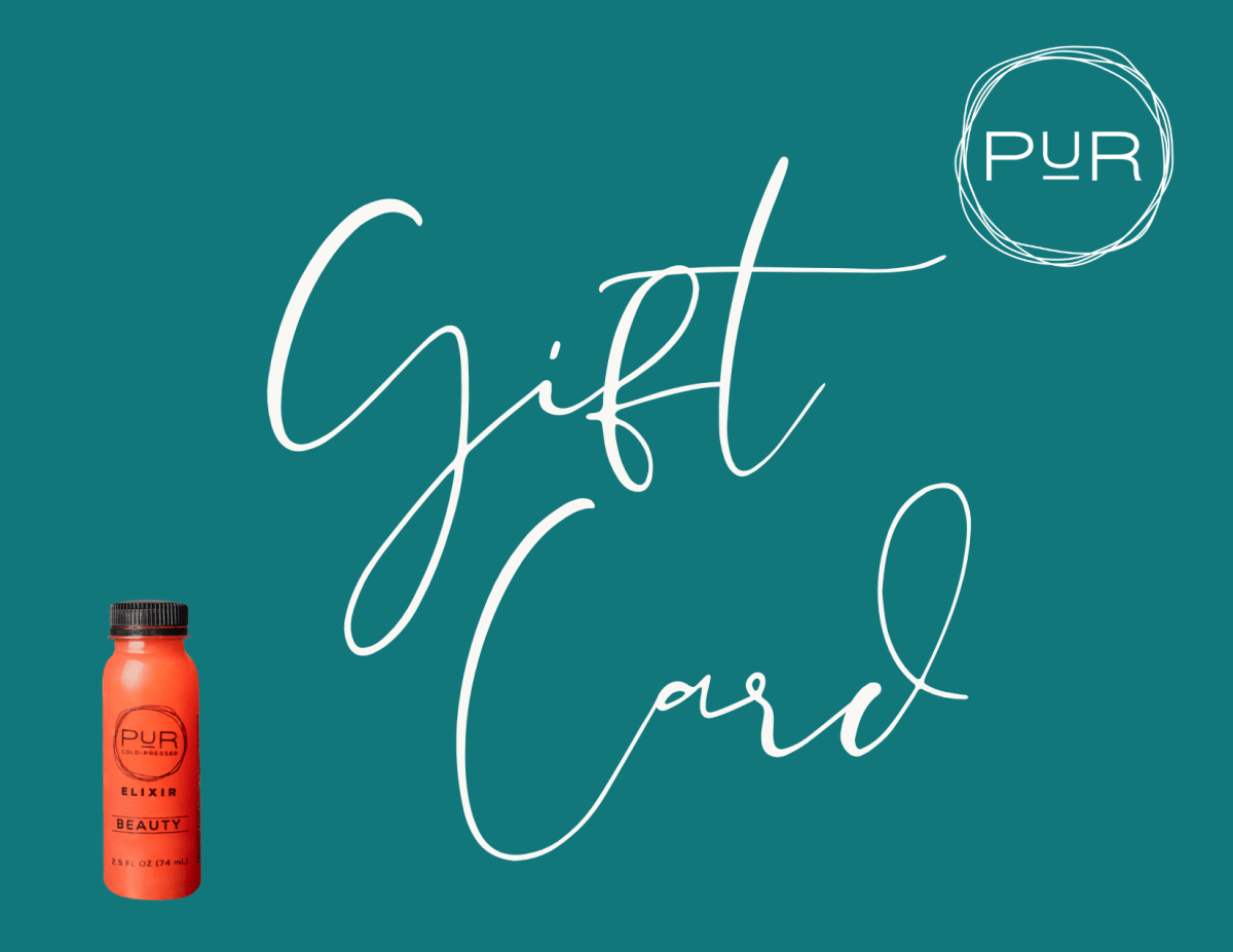 PUR juice cleanse cold pressed juice PUR Cold Pressed Juice Gift Card Gift Card